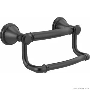 Stylish Assist Bar Toilet Paper Holder - Matte Black Delta