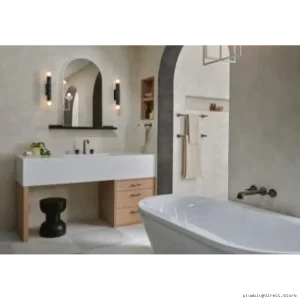 Stylish Mini Towel Rack in Modern Brushed Nickel/Black Finish