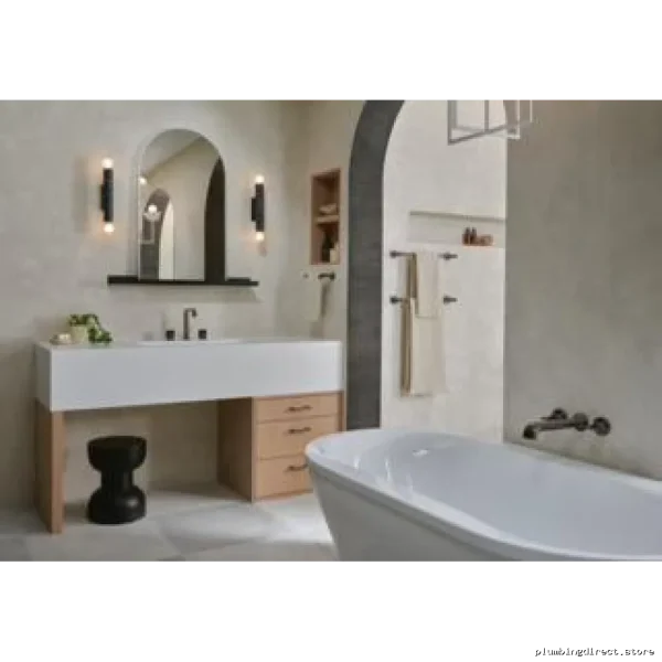 Stylish Mini Towel Rack in Modern Brushed Nickel/Black Finish