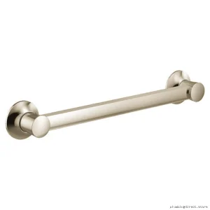 Stylish Moen Flara Grab Bar in Polished Nickel - Bathroom Safety
