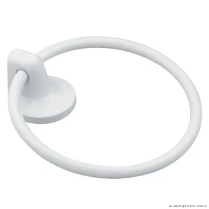 Stylish Moen Glacier Towel Ring 5886W Bathroom Fixture