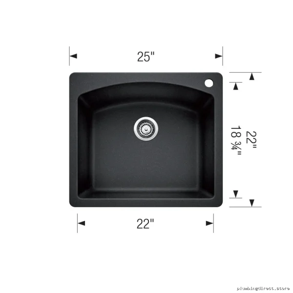 Stylish Single-Bowl Drop-In Silgranit Kitchen Sink | BisCuiT & Brand