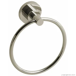 Stylish Star Design Polished Nickel Towel Ring