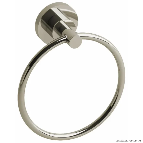 Stylish Star Design Polished Nickel Towel Ring