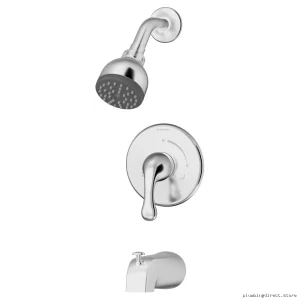 All-in-One Chrome Tub/Shower Faucet with Stops - Symmons 6602-X