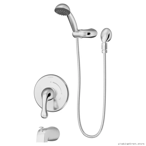 Symmons 6604-TRM Tub & Hand Shower Trim Kit in Chrome - Modern Design