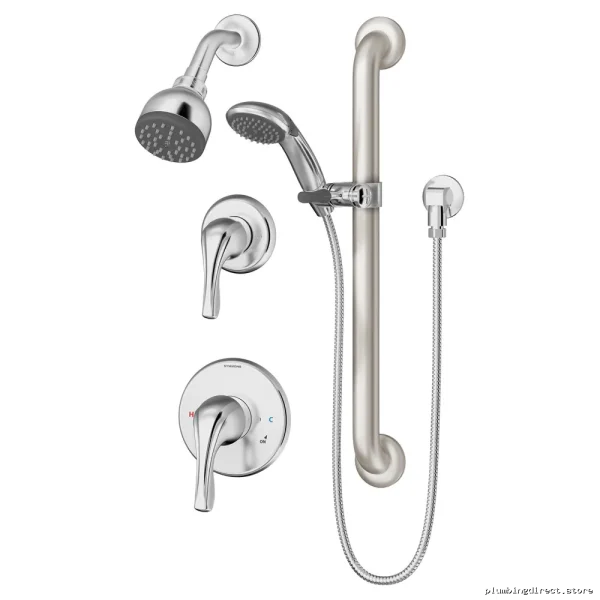 Symmons 9605-PLR Chrome Pressure Balance Shower System – Modern Durable Design