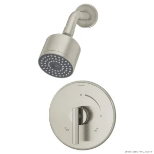 Symmons Anti-Scald Pressure Balance Shower Trim Kit - Satin Nickel 3501-CYL-B-STN-TRM