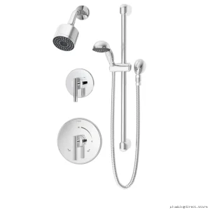 Symmons Chrome Dia Shower System - Model 3505 H321 V CYL B