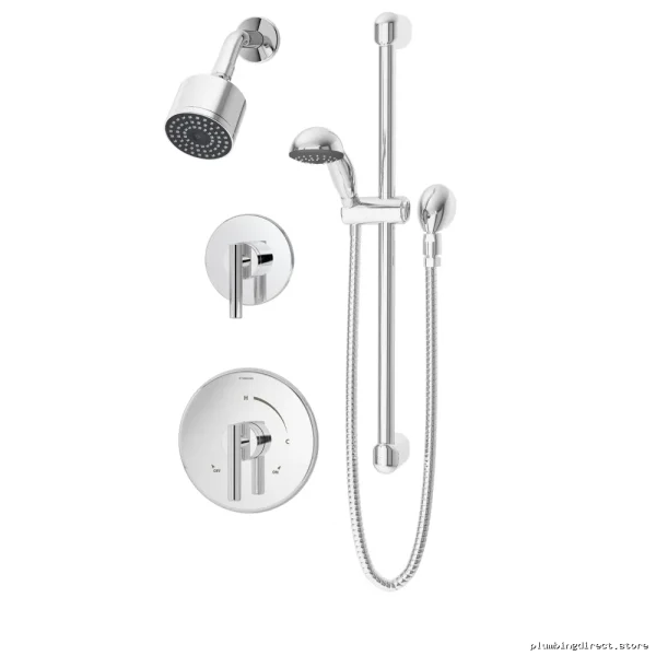 Symmons Chrome Dia Shower System - Model 3505 H321 V CYL B