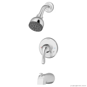 Symmons Chrome 9602-PLR-1.5 Tub & Shower Faucet - Single-Handle, Durable Design