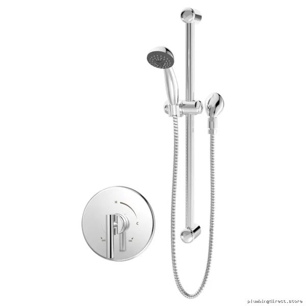symmons chrome handheld shower trim kit with easy installation