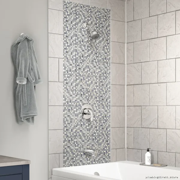Symmons Chrome Tub & Shower Faucet - Durable Walk-In Design