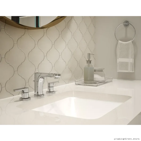 Symmons in Chrome: Wide-Spread Bath Sink Faucet with Pop-Up