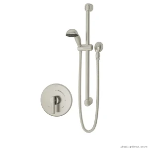 Symmons Dia Hand Shower System Satin Nickel Finish - Model 3503-H321-V-CYL-B-STN