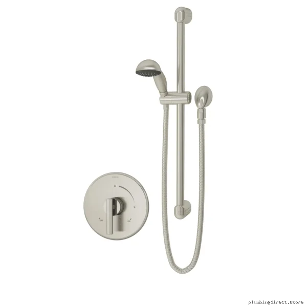 Symmons Dia Hand Shower System Satin Nickel Finish - Model 3503-H321-V-CYL-B-STN