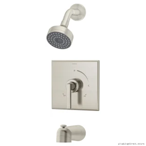 Premium Symmons Duro 3602-STN Tub & Shower Faucet - Satin Nickel Finish