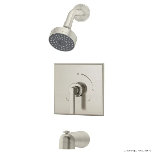 Premium Symmons Duro 3602-STN Tub & Shower Faucet - Satin Nickel Finish