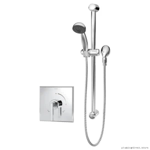 Symmons Chrome Duro 3603-H321-V-TRM Handheld Shower System for Modern Bathrooms