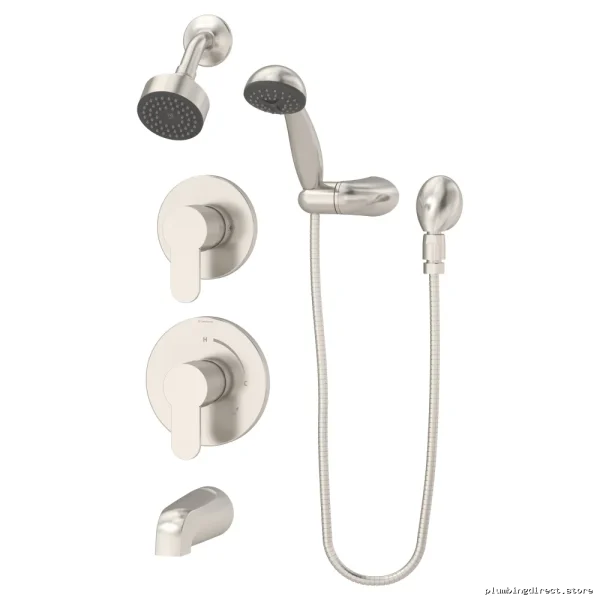 Symmons Identity Modern Bathsystem Kit in Satin Nickel Finish – Model #6706-1.5-TRM-STN