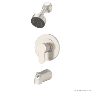 Symmons Identity Tub & Shower Faucet - Satin Nickel Finish, Model 6702-STN