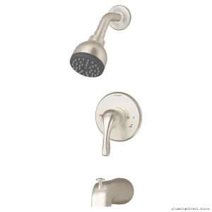 Symmons Luxury Tub Shower Faucet in Satin Nickel