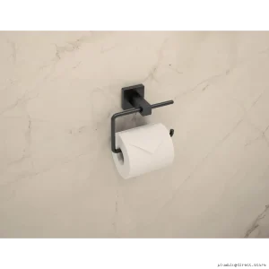 Symmons Matte Black Duro 363TP-MB Toilet Paper Holder - Modern Bathroom Accessory
