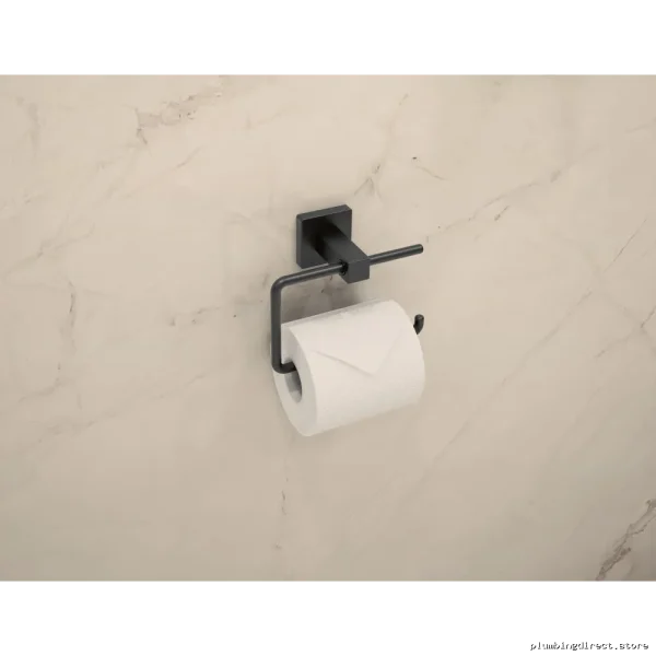 Symmons Matte Black Duro 363TP-MB Toilet Paper Holder - Modern Bathroom Accessory