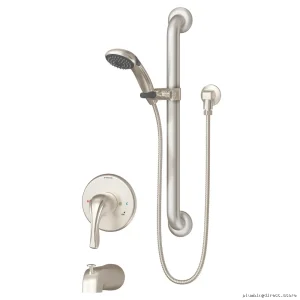 Symmons Origins Dual Shower System with Handheld Spray - Satin Nickel