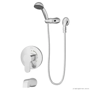 Symmons Chrome S-6704 Tub & Handheld Shower Combo - Modern Bathroom Upgrade