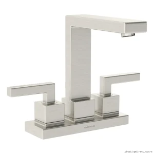 Symmons Satin Nickel Centerset Faucet - Durable 1.5 GPM Bathroom Sink Solution