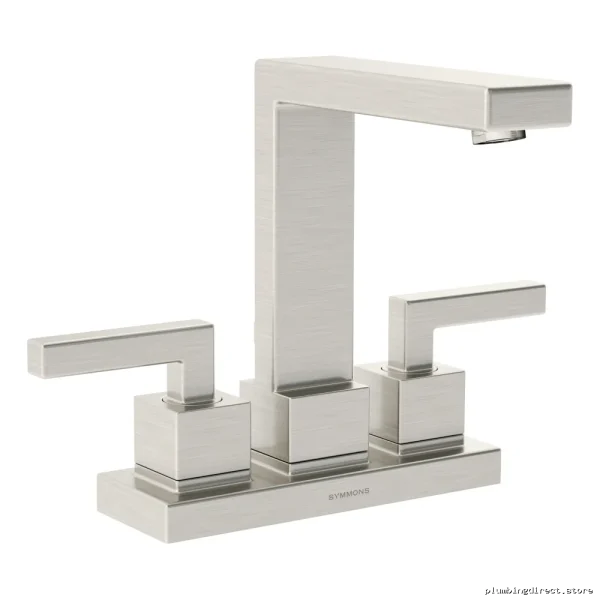 Symmons Satin Nickel Centerset Faucet - Durable 1.5 GPM Bathroom Sink Solution