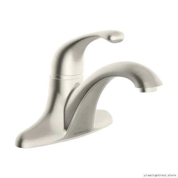 Elegant Satin Nickel Unity Centerset Bathroom Faucet by Symmons