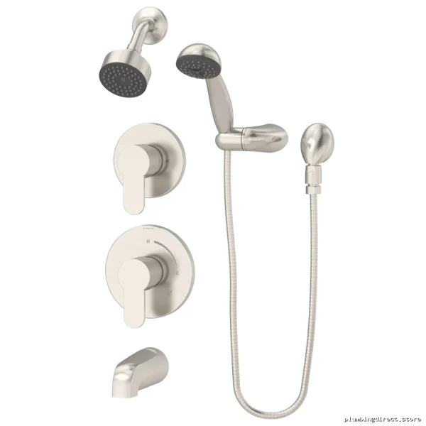 Symmons Satin Nickel Tub & Shower System Complete Kit - Easy Install