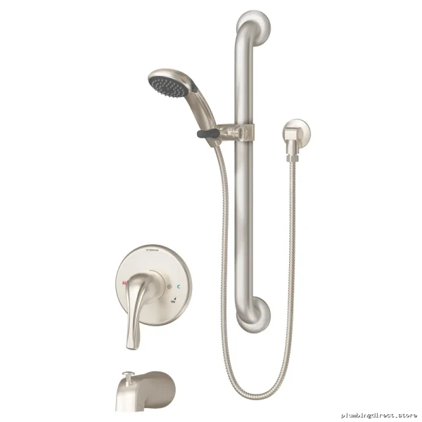 Symmons Dual Shower System with Stop Valves & Satin Nickel Finish