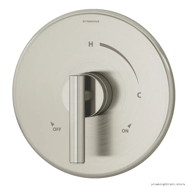 Symmons Satin Nickel Pressure Balancing Valve Trim for Shower Systems