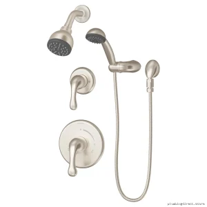 Symmons Satin Nickel Shower Trim Kit for Modern Bathrooms