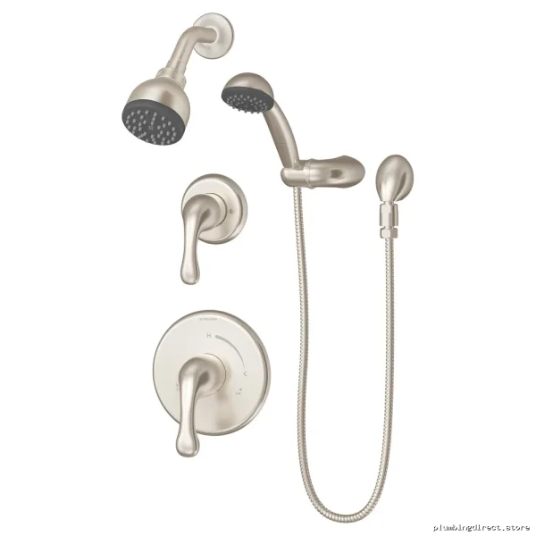 Symmons Satin Nickel Shower Trim Kit for Modern Bathrooms