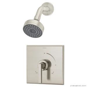 Symmons Satin Nickel Duro High-Arc Shower Faucet Model STN