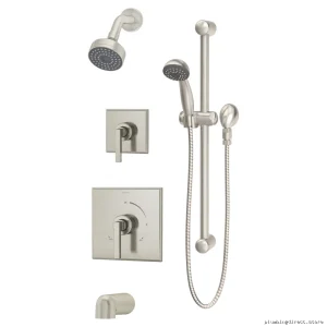 Duro Tub & Shower System Trim - Satin Nickel Model 3606-H321-V-STN-TRM Symmons