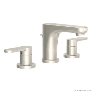 Symmons Satin Nickel Widespread Bathroom Faucet with Pop-Up Drain SLW-6712
