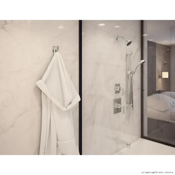 Symmons Hand Shower with Slide Bar - Complete Kit, Sleek Satin Nickel Finish H321-V-STN - Image 2