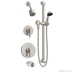 Symmons Tub & Shower System Trim Kit in Satin Nickel