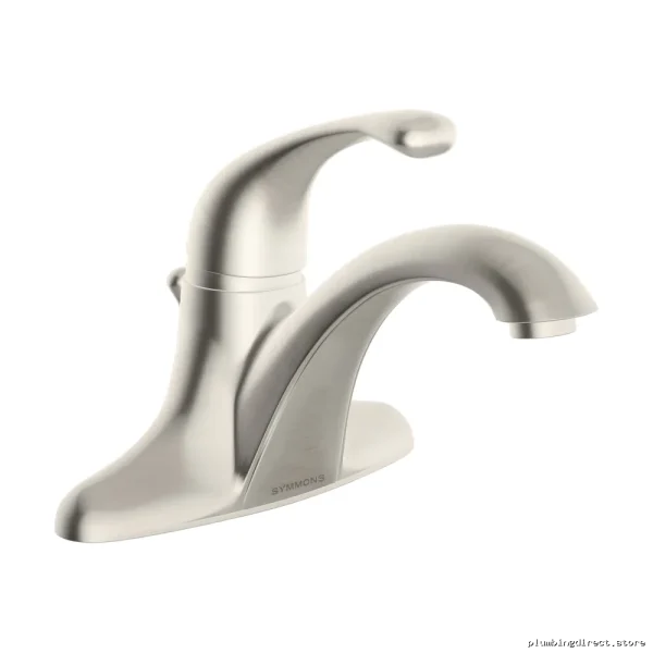 Symmons Unity Centerset Bathroom Faucet with Pop-Up Drain in Satin Nickel Finish - S-6612-STN