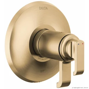 Temp Ass ure Series Valves w/ LumiCoa t Champ agne Bronz e Fini sh & Optim al Tempe rature Contro l