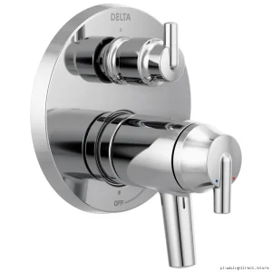 Modern TempAssure 17T Shower Valve Trim with 3-Setting Diverter System - Chrome Finish T27T859 Delta