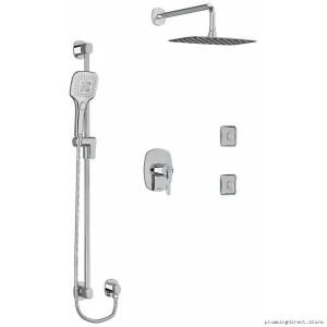 Temperature Control Chrome Shower Faucet with Easy PEX Install
