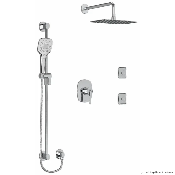 Temperature Control Chrome Shower Faucet with Easy PEX Install