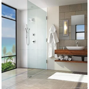 Tesla H2Okinetic Adjustable Shower Kit: 4 Settings in Chrome Finish