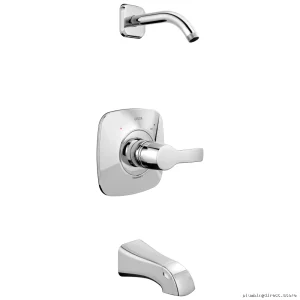 Tesla Monitor 14 Series Tub & Shower Trim Set (No Shower Head Included) - Chrome T14452-LHD